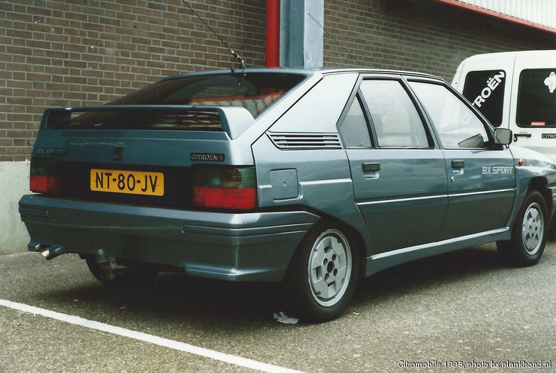 BX Sport Gris Renard, datum eerste toelating 1 november 1985