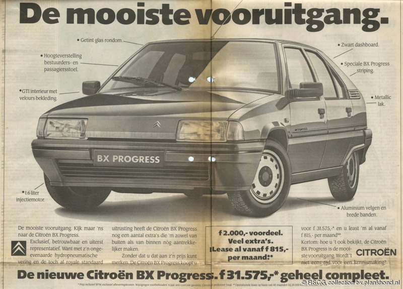BX Progress dagbladadvertentie